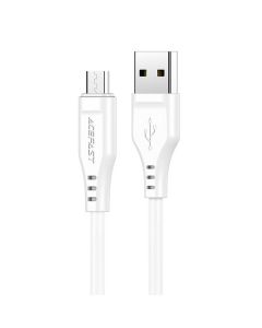 USB Micro cable to USB-A, Acefast C3-09 1.2m, 60W (white)