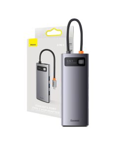 Hub 6in1 Baseus StarJoy Series, USB-C to 3x USB 3.0 + HDMI + USB-C PD + RJ45