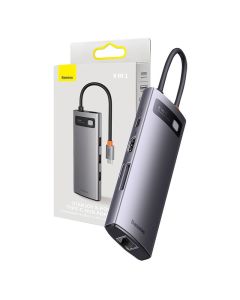 Hub 8in1 Baseus StarJoy Series, USB-C to 3x USB 3.1 + HDMI + USB-C PD + RJ45 + microSD/SD