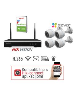 Video komplet 2MP 4 kamere Ezviz WiFi