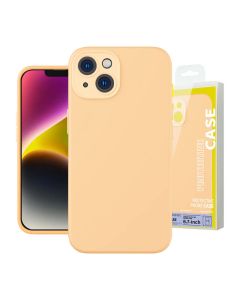 Baseus Liquid Silica Gel Case za iPhone 14 Plus (sunglow)+ kaljeno staklo + set za čišćenje