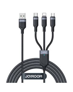 Kabel USB Multi-Use Joyroom S-1T3018A18 3w1 / 3,5A / 0,3m (crni)