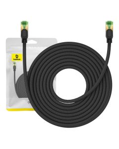 Braided network cable cat.8 Baseus Ethernet RJ45, 40Gbps, 10m (black)