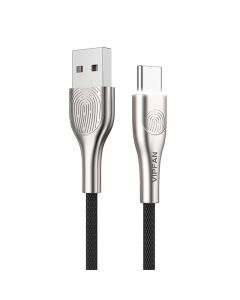 USB na USB-C kabel Vipfan Fingerprint Touch Z04, 3A, 1.2m (crni)