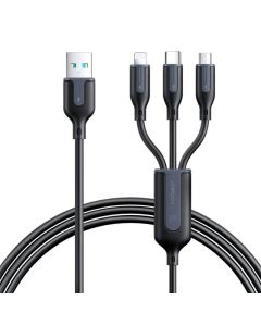 Kabel USB Multi-Use Joyroom S-1T3066A15 3w1 / 3,5A / 66W / 1,2m (crni)