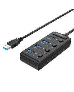 Orico USB 3.0. Hub sa prekidačima, 5x USB (crni)