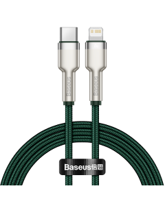 USB-C kabel za Lightning Baseus Cafule, PD, 20W, 1m (zeleni)