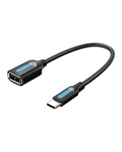 Adapter OTG USB-C 2.0 male to female USB-A Vention CCSBB 0.15m (Black)