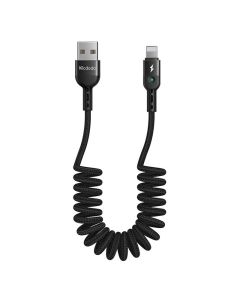 USB na Lightning kabel, Mcdodo CA-6410, opruga, 1,8 m (crna)