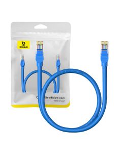 Okrugli kabel Baseus Ethernet RJ45, Cat.6, 0,5m (plavi)