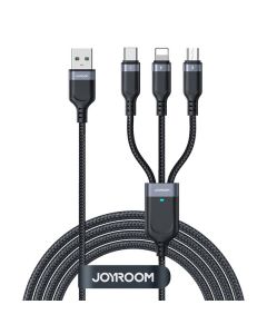 Kabel USB Multi-Use Joyroom S-1T3018A18 3w1 / 3,5A / 2m (crni)