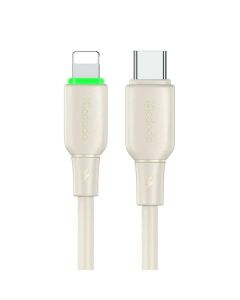 Kabel USB-C do Lightning Mcdodo CA-4760 sa LED svjetlom 1.2m (bež)